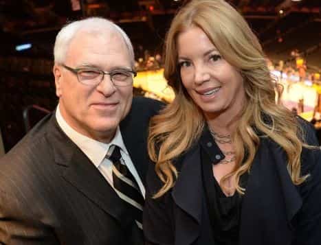 Phil Jackson and Jeanie Buss together
